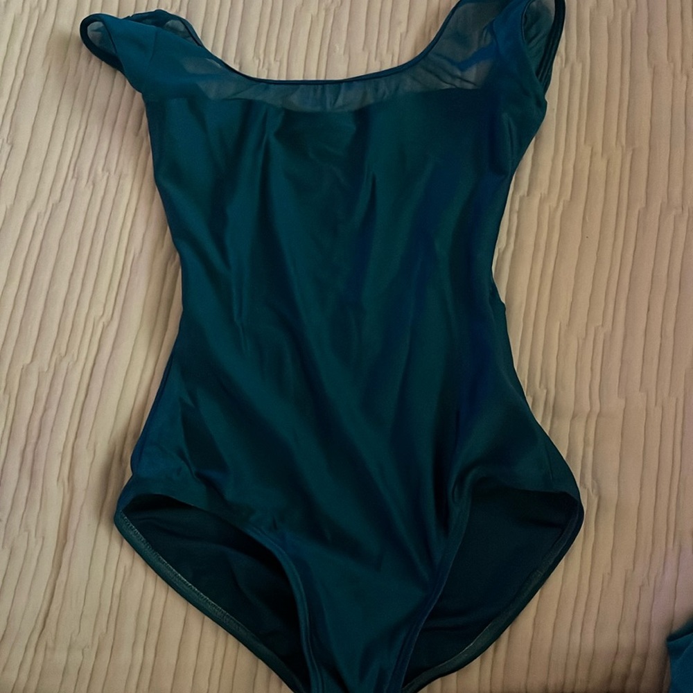 Natalie Dancewear Teal Mesh Leotard